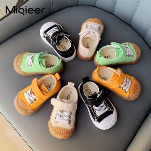 Spring Autumn Baby Toddler Shoes Fashion Solid Color Children Canvas Shoes Breathable Soft Non-slip Boys Girls Casual Sneakers