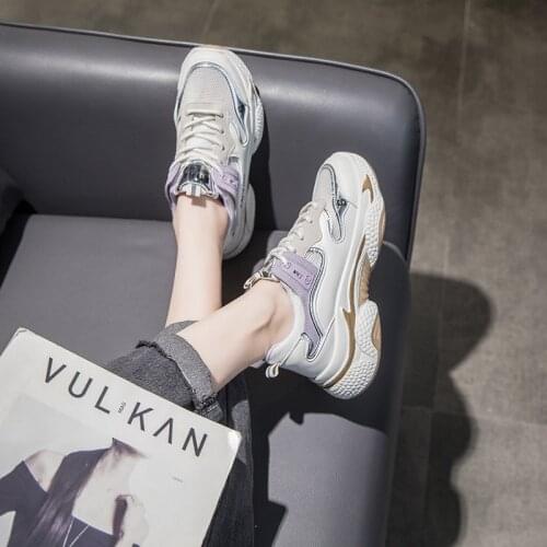 Fashion Women Sneakers PU Leather Casual Shoes Woman Comfortable Breathable Running Shoes Thick Bottom Fitness Shoes