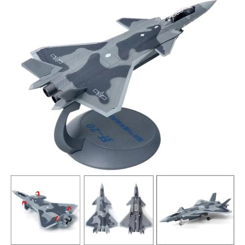 1/144 Scale Airplane Aviation J20 Fighter Aircraft Military Fighter Plane Model