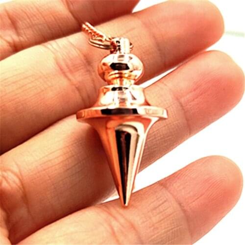 Reiki pendule de pendulum pendant men Dowsing Healing Pyramid spiritual Reiki pendulums for dowsing meatl Charms Chakra Amulet