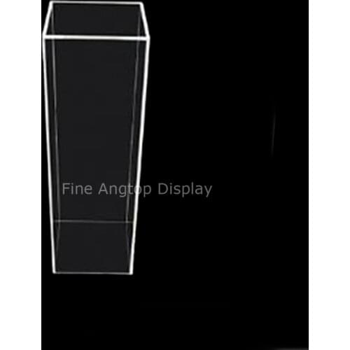 Small 5-Sided Acrylic Pedestal Stand Column Pillar Jewelry Display Box