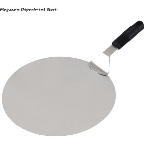 Stainless Steel Pizza Shovel With Long Wooden Handle 12 Inch Pizza Pan Pastry Bakeware Kitchen Pizza Oven Non-stick Cook Tools