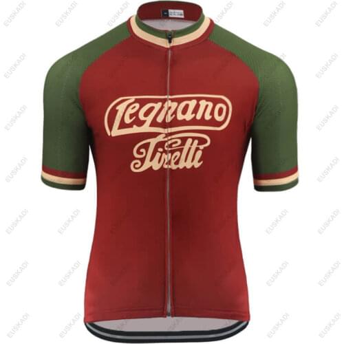 2021 Summer New Men Classical Cycling Jersey Vintage Short Sleeve Bicycle Team Racing Bike Clothing MTB Maillot Ropa Ciclismo