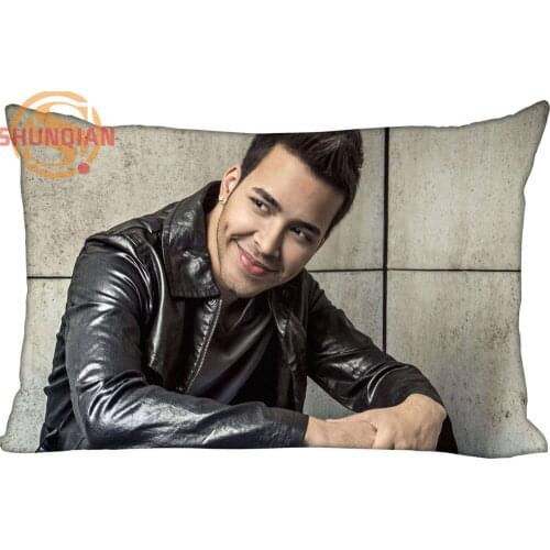 New Custom Prince Royce Pillowcase Zippered Rectangle Pillow Cover Cases Size 45X35cm,40x60cm,45X75cm,50X75cm(Two sides)