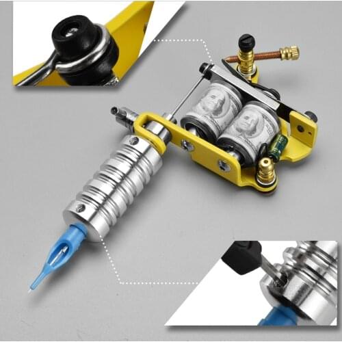 Tattoo Machine Equipment Professional Body Art Coil Liner Shader Tattoo Machine Kits for Beginner Easy to Use Lightweight Du