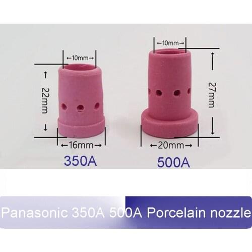 Panasonic 350A 500A CO2 welding torch Accessories Ceramic shunt Distributor Gas sieve Porcelain nozzle
