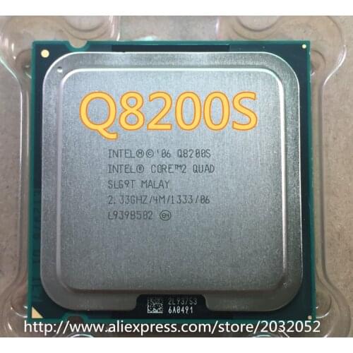 Lntel Core 2 Quad Q8200S q8200s CPU/Socket 775/2.33GHz/FSB 1333MHz/45nm/65W/Quad-Core Processor (working 100% Free Shipping)