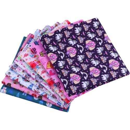 Diy polyster and cotton fabric cartoon fortress patch polyester printing fabric sewing home textile clothing 50 * 140cm/piece