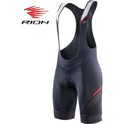 RION Cycling Bib Shorts Men MTB Mountain Bike Wear Padded Tights Mens shorts Pro Riding Bicycle Under Wear Fit Ciclismo