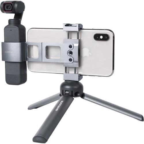 Aluminum Alloy Metal Smartphone Clamp Foldable Camera Mount Holder for POCKET 2/OSMO POCKET
