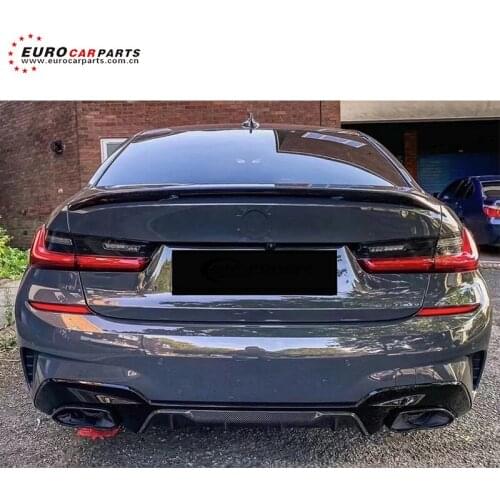 3series g20 rear diffuser with exhaust tips pp material back lip fit for g20 tail lip g20 Tail pipe