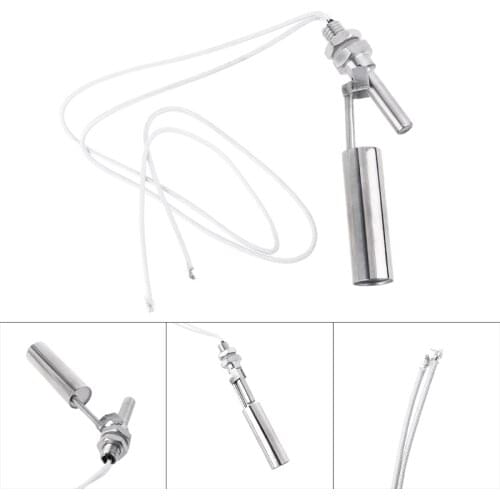 0-220V AC/DC Stainless Steel Water Float Switch Level Switch Level Sensor M10 Thread For Humidifiers Water Towers Kitchen 649A