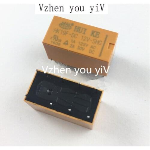 10pcs/HK19 relay 8 pins pcb relay / HK19F - DC12v