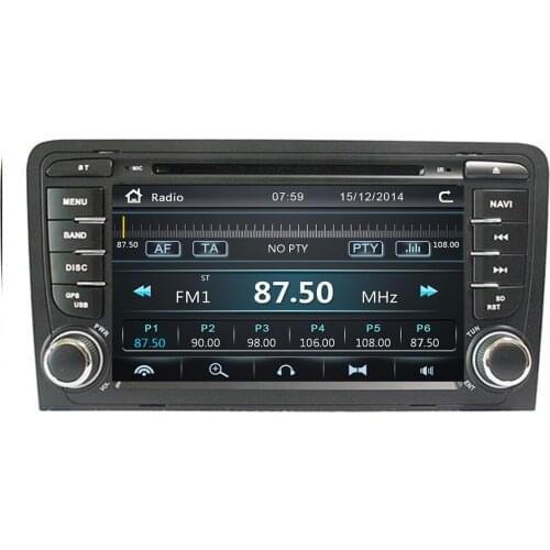 2 Din Car DVD Player For Audi A3 8P S3 RS3 Sportback 2003 2004 2005 2006 2007 2008 2009 2010 2011 AutoRadio Multimedia Head unit