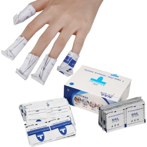 Clou Beaute 200 Pcs Removal Wraps Nail Gel Polish Easy Soak Off Remover Gel Nail Remover Burst Magic Remover Nail Wipes