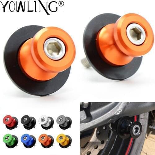 2020 New For 125 200 390 690 790 10mm M10 Motorcycle Swingarm Spools Stand Screws Slider Orange