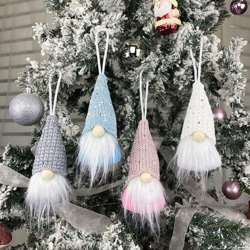 2021 Christmas Pendant Faceless Gnome Santa Claus Christmas Tree Ornaments Dolls Decoration Happy Decoration Home Decorations