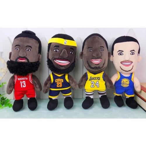 28CMNBA Basketball star plush toy James Harden Curry doll pillow doll decoration souvenir gift