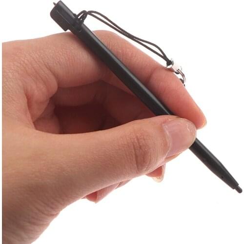 5Pcs Resistive Touch Screen Stylus Hard Tip Pen With Dust Plug Rope For POS MP4