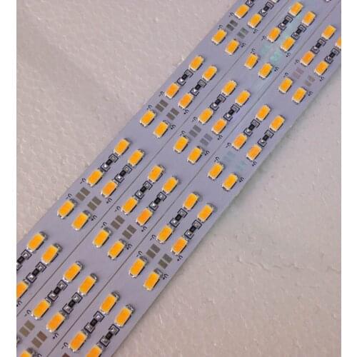 50pcs/lot 100cm LED Double Line Hard Strip Bar Light 12v 144pcs LED/M 5630/5730strip Bar For Jewelry Countercabinet