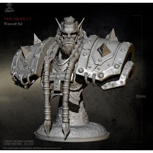 55MM Resin Bust Model Kits Self-assembled TD-2250