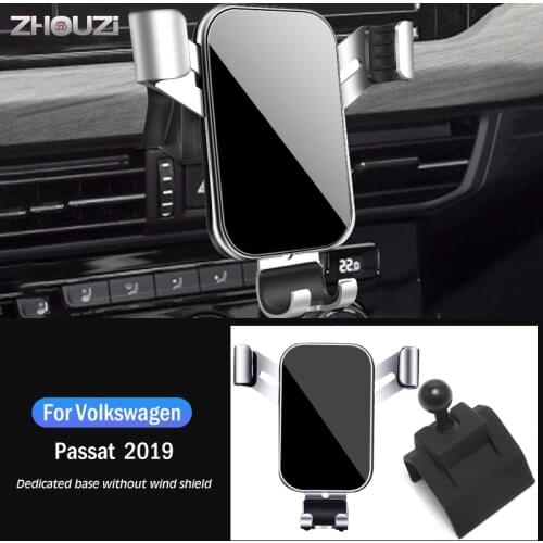 Car Mobile Phone Holder For Volkswagen VW Passat B8 2019 Special Air Vent Stand GPS Gravity Navigation Bracket Car Accessories