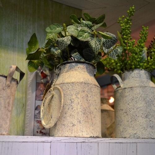 Zakka grocery retro French country to do the old European-style garden iron wrought iron flower arrangement garden