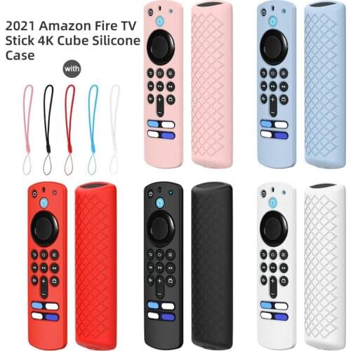 Remote Control Case Protective Silicone Case For Alexa Voice Remote 3rd Gen Shockproof Skin-Friendly Protector Cover Drop Ship