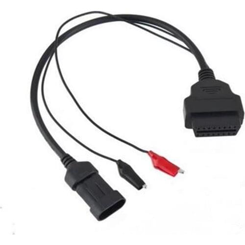 OBD OBD2 16 Pin TO 3 Pin OBDII Diagnostic Tool Scanner auto connecting Cable for car wotk perfect and free shipping