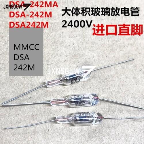 10PCS Original Diode DSA-242MA 2400V Defend detonator Large volume Glass discharge tube DSA242MA DSA242M diode straight foot
