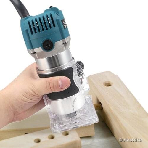 Electric Woodworking Trimming Electromechanical Wood Milling Engraving Drilling Machines Multifunctional EU UK US Plug Trimmer