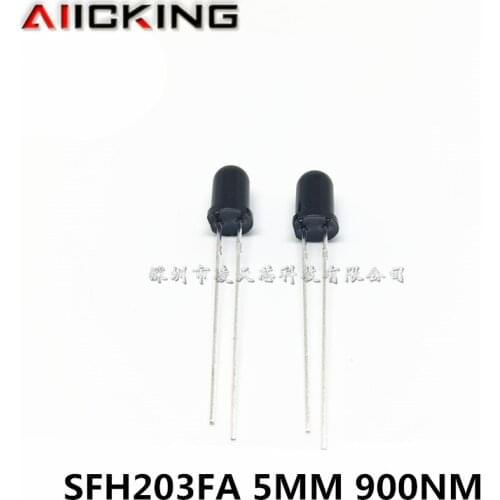50/PCS SFH203FA 5MM 900NM Photodiode Imported original main receiving and transmitting photoelectric switch Hall sensor