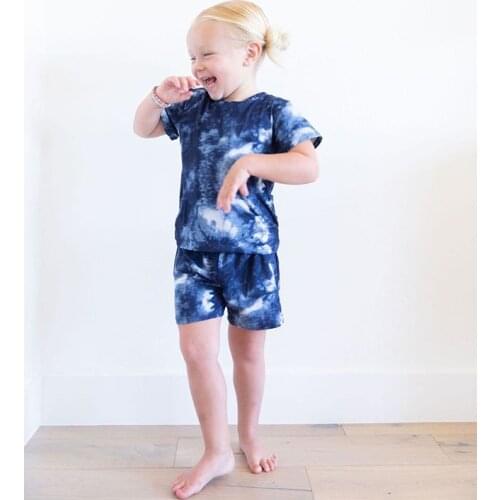 Summer Toddler Kids Baby Boy Girl Short Sleeve Top T-shirt Shorts Pants Outfits Clothes Set 2PCS 1-5 Years