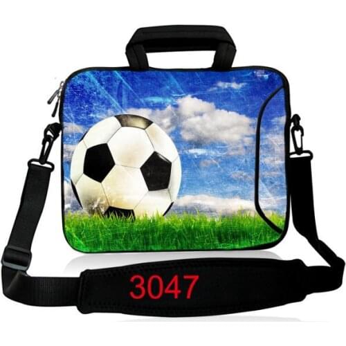 Football Laptop bag Sleeve Case Shoulder handBag Notebook Briefcases For 13 14 15.6 17inch Macbook Air HP Lenovo Dell Top-Handle