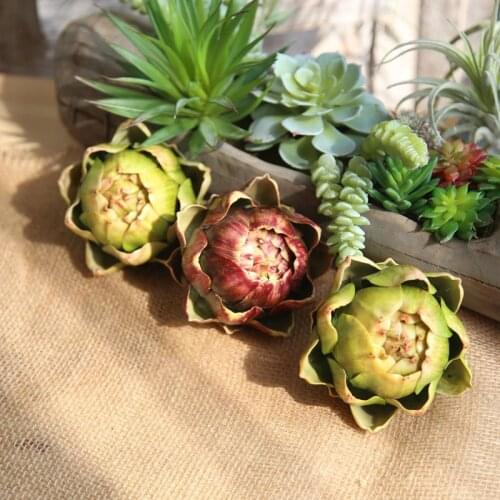 Artificial Artichoke Fruit Faux Floral Flower Family Wedding Party Birthday New Year Valentine Flower Decoration