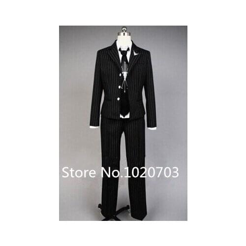 Danganronpa Fuyuhiko Kuzuryu stripe suit Cosplay Costume