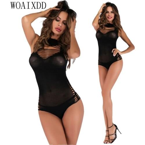 Hot Ladies Sexy Lingerie Underwear Pajamas Black Lace Transparent Braces Skirt Big Size Strapped Dress Women Babydolls Chemises