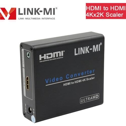 LINK-MI HDMI to HDMI Converter 4Kx2K Scaler hdmi Video signal processor DVI or HDMI output ZOOM Button