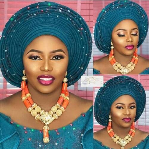 Fashion Chunky Bridal Jewelry Sets Indian Wedding Bib Coral Necklace Earrings Set Dubai Gold Coral Jewelry Set CNR701