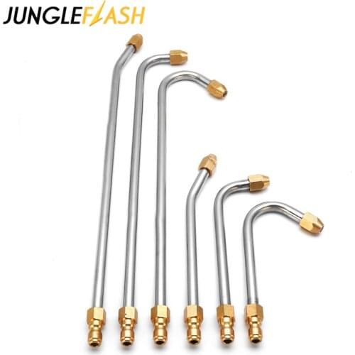 6 Size Car Washer Metal Jet Lance Water Gun Wand Extension Cleaner Attachment Angled Lance for G1/4 High Pressure Washers