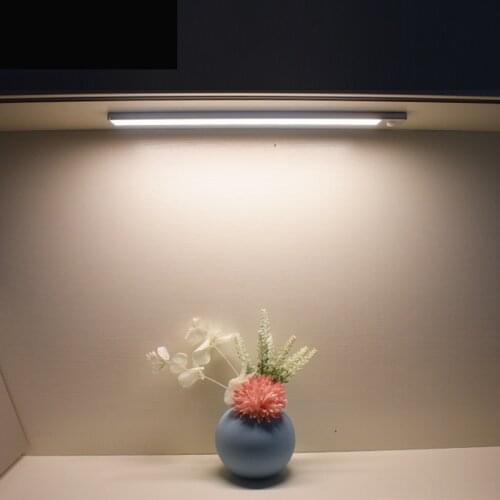12 23 40cm PIR Motion Sensor LED Night light USB Rechargeable lamp Under Cabinet Light for Home Kitchen Wardrobe bedroom Decor