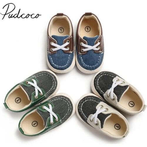 Pudcoco New First Walkers Infant Newborn Baby Boy Girl Soft Sole Cotton Anti-slip Shoes Sneaker Prewalker Patchwork Shoes 0-18M