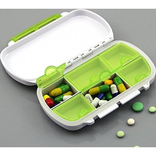 Joylife New Portable 6 Slot Waterproof Pill Box Storage Container Travel Drug Medicine Case Pill box