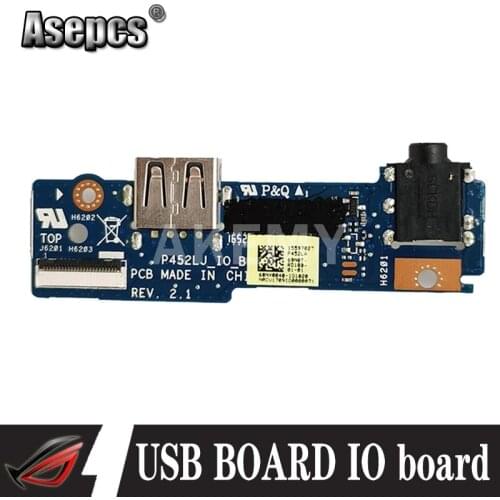 P452LJ IO BOARD REV 2.1 For ASUS PRO Business P452 P452L P452LJ P452LA Laptop Notebook Motherboard Audio USB BOARD IO board