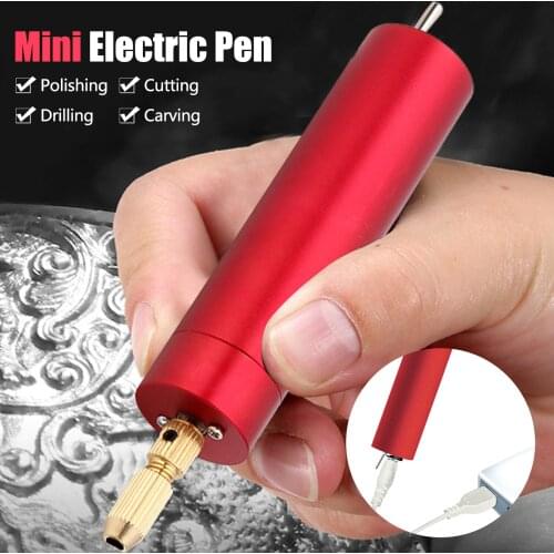 Professional USB Mini Electric Hand Drill DIY Electric Grinder Carving Pen Rotary Tools Kit for Engraving Grinding Polishing