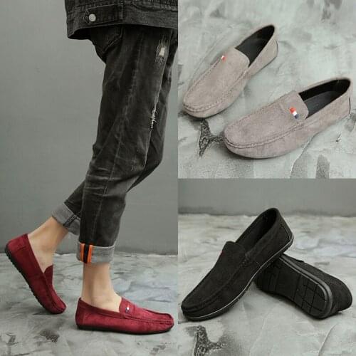 Luxury Brand shoes men Fashion Soft Moccasins Men Loafers High Quality suede Leather tassel Shoes Mens Flats Driving Shoes