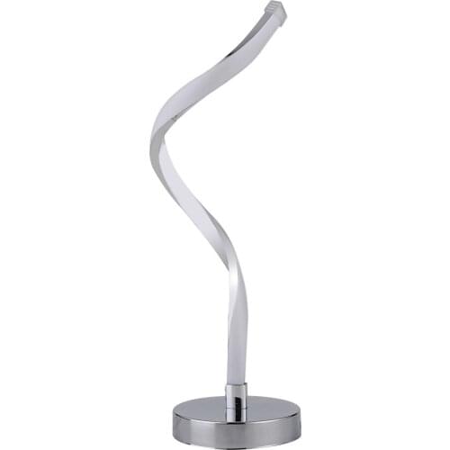 Spiral LED Table Light Eye Protection Reading Learning Decor Lighting Lamp White Warm Natural Acrylic Metal Light Table Lamp