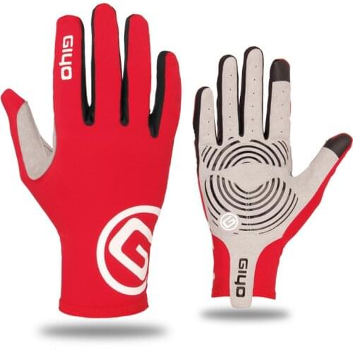 GIYO Sports Touch Screen Long Full Fingers Gel Sports Cycling Gloves Women Men Bicycle Gloves MTB Road Bike Riding Racing Gloves