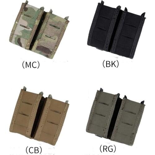 TMC Tactical Black 9mm Double Pouch Bag Vest Molle Bag with Molle Straps