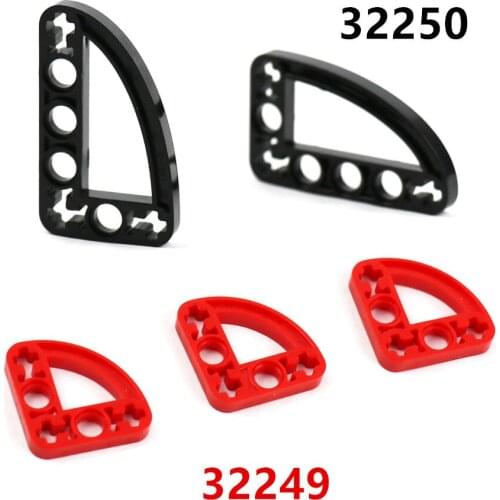 20 Pieces Technic Building Blocks Half Beam Curve 3x3 3x5 Thin Liftarm L-Shape MOC Army Car Kids Toys Special Parts 32249 32250